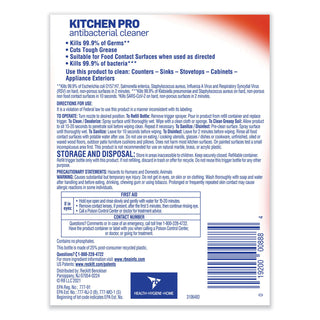 LYSOL® Brand Kitchen Pro Antibacterial Cleaner, Citrus Scent, 22 oz Spray Bottle, 9/Carton (RAC79556)