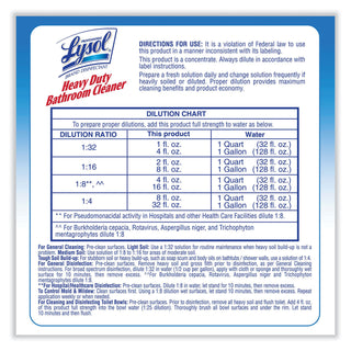 Professional LYSOL® Brand Disinfectant Heavy-Duty Bathroom Cleaner Concentrate, 1 gal Bottles, 4/Carton (RAC94201CT)