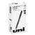 uniball® ONYX Stick Roller Ball Pen, Micro 0.5mm, Black Ink, Black Matte Barrel, Dozen (UBC60040)