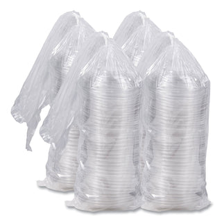 Dart® PresentaBowls Lids, Clear, Fits 24-64 oz Bowls, 7.3" Diameter x 1.1"hj, Plastic, 252/Carton (DCCPET64BDL)