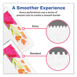 Avery® Print-to-the-Edge Microperforated Business Cards with Sure Feed Technology, Color Laser, 2 x 3.5, Wht, 160/Pk (AVE5881)