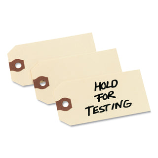 Avery® Unstrung Shipping Tags, 13-pt. Stock, 2.75 x 1.38, Manila, 1,000/Box (AVE12301)