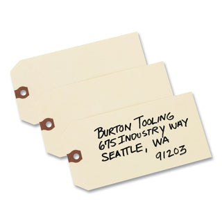 Avery® Unstrung Shipping Tags, 13-pt. Stock, 4 3/4 x 2 3/8, Manila, 1,000/Box (AVE12305)