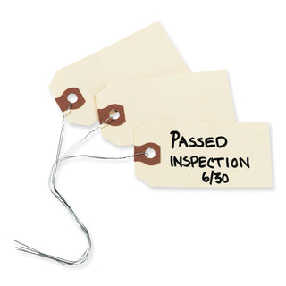 Avery® Double Wired Shipping Tags, 13pt. Stock, 2 3/4 x 1 3/8, Manila, 1,000/Box (AVE12601)