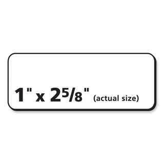 PRES-a-ply® Labels, Laser Printers, 1 x 2.63, White, 30/Sheet, 100 Sheets/Box (AVE30600)