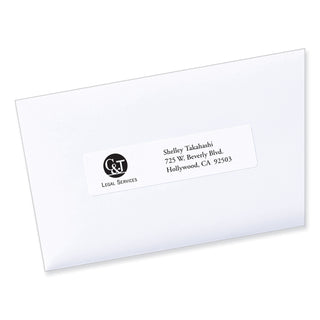 PRES-a-ply® Labels, Laser Printers, 1 x 4, White, 20/Sheet, 100 Sheets/Box (AVE30601)