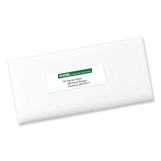 PRES-a-ply® Labels, Laser Printers, 1.33 x 4, White, 14/Sheet, 100 Sheets/Box (AVE30602)