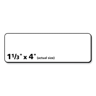 PRES-a-ply® Labels, Laser Printers, 1.33 x 4, White, 14/Sheet, 100 Sheets/Box (AVE30602)
