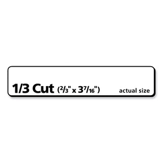 PRES-a-ply® Labels, 0.66 x 3.44, White, 30/Sheet, 50 Sheets/Box (AVE30632)