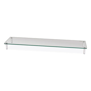 Kantek Monitor Riser, Glass, 39-2/5"Wx10-1/5"Dx3-1/4"H, Clear (KTKMS380)