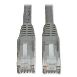 Tripp Lite Cat6 Gigabit Snagless Molded Patch Cable, RJ45 (M/M), 7 ft., Gray (TRPN201007GY)