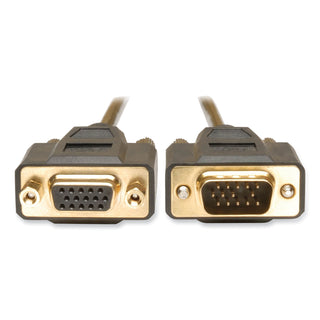 Tripp Lite VGA Monitor Extension Cable, 640 x 480 (HD15 M/F), 10 ft., Black (TRPP510010)
