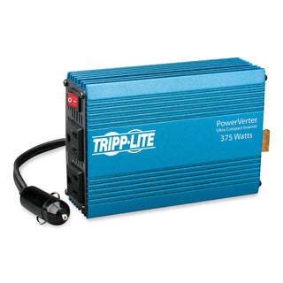 Tripp Lite PowerVerter Ultra-Compact Car Inverter, 375W, 12V Input/120V Output, 2 Outlets (TRPPV375)