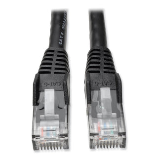 Tripp Lite Cat6 Gigabit Snagless Molded Patch Cable, RJ45 (M/M), 14 ft., Black (TRPN201014BK)