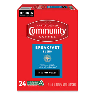 Community Coffee® Breakfast Blend K-Cup, 24/Box (GMT6406CC)