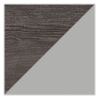 Alera® Modern Teacher Series Pedestal Desk, Left-Side Pedestal: Box/Box/File, 60" x 24" x 28.75", Charcoal Woodgrain/Gray (ALEMSD6024CH)