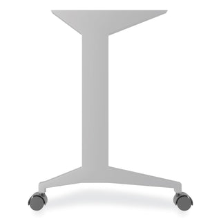 Alera® Modern Teacher Series Pedestal Desk, Left-Side Pedestal: Box/Box/File, 60" x 24" x 28.75", Charcoal Woodgrain/Gray (ALEMSD6024CH)