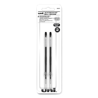 uniball® Refill for uni-ball JetStream RT Pens, Bold Point, Black Ink, 2/Pack (UBC35972)