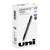 uniball® Deluxe Stick Roller Ball Pen, Micro 0.5mm, Blue Ink, Metallic Gray Barrel, Dozen (UBC60027)