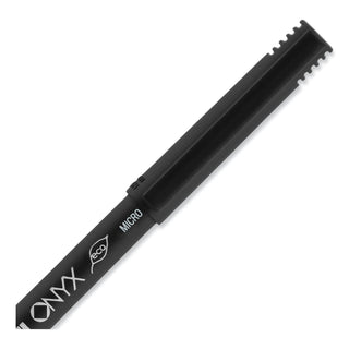 uniball® ONYX Stick Roller Ball Pen, Micro 0.5mm, Red Ink, Black Matte Barrel, Dozen (UBC60042)