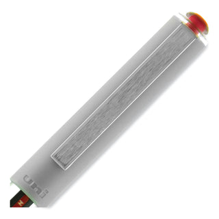 uniball® VISION Stick Roller Ball Pen, Fine 0.7mm, Red Ink, Gray/Red Barrel, Dozen (UBC60139)