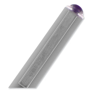 uniball® VISION Stick Roller Ball Pen, Fine 0.7mm, Majestic Purple Ink, Gray Barrel, Dozen (UBC60382)
