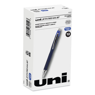 uniball® Jetstream Retractable Ballpoint Pen, Fine 0.7mm, Blue Ink, Blue Barrel (UBC62153)