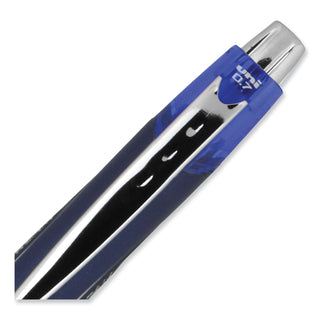 uniball® Jetstream Retractable Ballpoint Pen, Fine 0.7mm, Blue Ink, Blue Barrel (UBC62153)