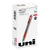 uniball® Signo GRIP Stick Gel Pen, Medium 0.7mm, Red Ink, Silver/Red Barrel, Dozen (UBC65452)