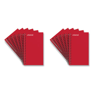 Universal® Wirebound Memo Book, Narrow Rule, Orange Cover, (50) 5 x 3 Sheets, 12/Pack (UNV20453)