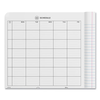 Universal® Composition Book, Wide/Legal Rule, Black Marble Cover, (100) 9.75 x 7.5 Sheets, 6/Pack (UNV20936)