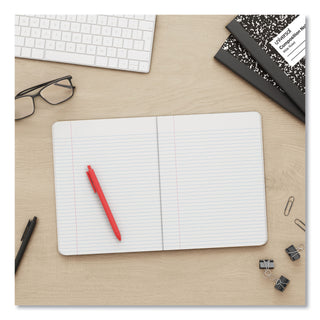 Universal® Composition Book, Wide/Legal Rule, Black Marble Cover, (100) 9.75 x 7.5 Sheets, 6/Pack (UNV20936)