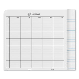 Universal® Composition Book, Medium/College Rule, Black Marble Cover, (100) 9.75 x 7.5 Sheets, 6/Pack (UNV20946)