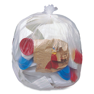 Pitt Plastics Eco Strong Plus Can Liners, 44 gal, 1.35 mil, 37 x 50, Natural, 100/Carton (PITPCRL3750SHN)