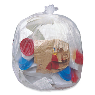 Pitt Plastics Eco Strong Plus Can Liners, 33 gal, 13 microns, 33 x 39, Natural, 250/Carton (PITPCRH333913N)