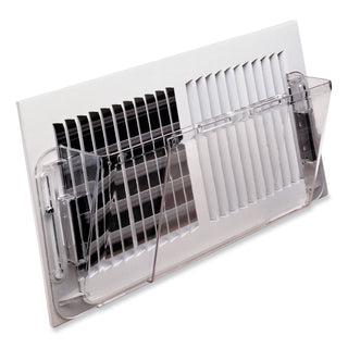 deflecto® Adjustable Sidewall Register Air Deflector, 10 x 3 x 5.5, Clear (DEF51)