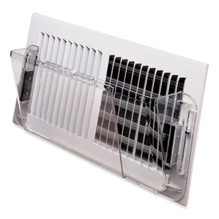 deflecto® Adjustable Sidewall Register Air Deflector, 10 x 3 x 5.5, Clear (DEF51)