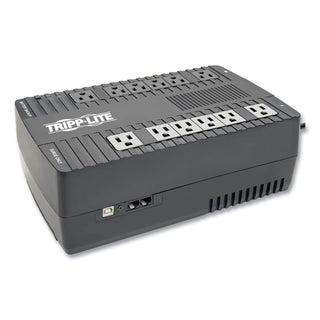 Tripp Lite AVR Series Ultra-Compact Line-Interactive UPS, USB, 12 Outlets, 900 VA, 420 J (TRPAVR900U)