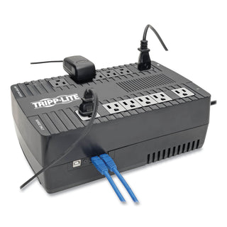 Tripp Lite AVR Series Ultra-Compact Line-Interactive UPS, USB, 12 Outlets, 900 VA, 420 J (TRPAVR900U)