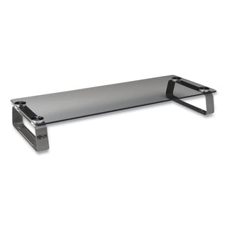Tripp Lite Universal Glass-Top Monitor Riser, 22w x 8d x 3h, Clear (TRPMR2208G)
