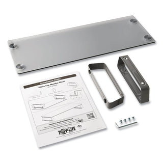 Tripp Lite Universal Glass-Top Monitor Riser, 22w x 8d x 3h, Clear (TRPMR2208G)