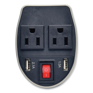Tripp Lite PowerVerter Ultra-Compact Car Inverter, 200W, 2 Outlets, 2 USB Charging Ports (TRPPV200CUSB)
