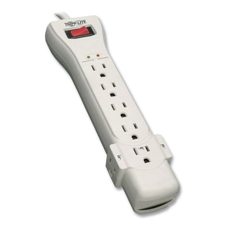 Tripp Lite Protect It! Surge Protector, 7 Outlets, 7 ft. Cord, 2160 Joules, Light Gray (TRPSUPER7)