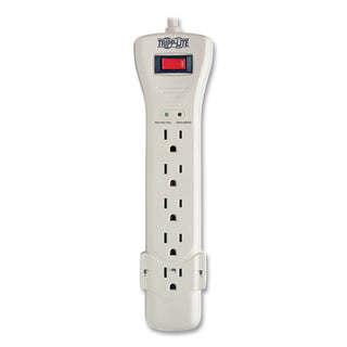 Tripp Lite Protect It! Surge Protector, 7 Outlets, 7 ft. Cord, 2160 Joules, Light Gray (TRPSUPER7)
