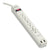 Tripp Lite Protect It! Surge Protector, 6 Outlets/2 USB, 6 ft. Cord, 990 Joules, Gray (TRPTLP606USB)
