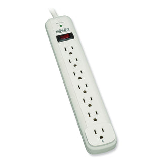 Tripp Lite TLP712 Surge Suppressor, 7 Outlets, 12 ft Cord, 1080 Joules, Light Gray (808009)