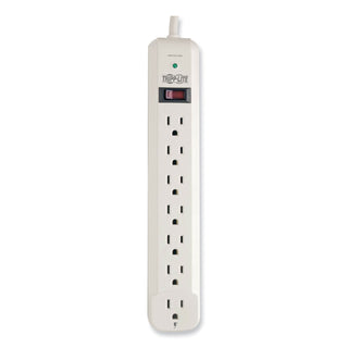 Tripp Lite TLP725 Surge Suppressor, 7 Outlets, 25 ft Cord, 1080 Joules, Light Gray (33159F)