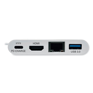 Tripp Lite USB 3.1 Gen 1 USB-C to HDMI Adapter, USB-A/USB-C PD Charging/Gigabit Ethernet (TRPU44406NHGUC)