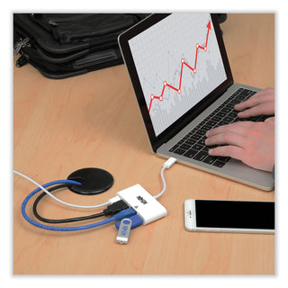 Tripp Lite USB 3.1 Gen 1 USB-C to HDMI Adapter, USB-A/USB-C PD Charging/Gigabit Ethernet (TRPU44406NHGUC)