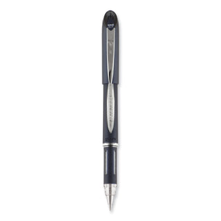 uniball® Jetstream Stick Ballpoint Pen, Fine 0.7mm, Black Ink, Black Barrel (UBC40173)